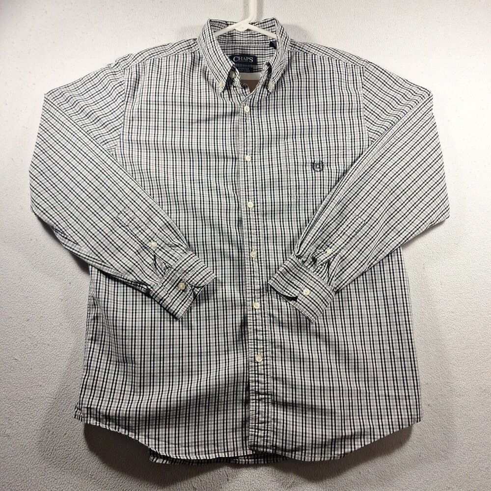 chaps button down large dress shirt men Embroidered Logo